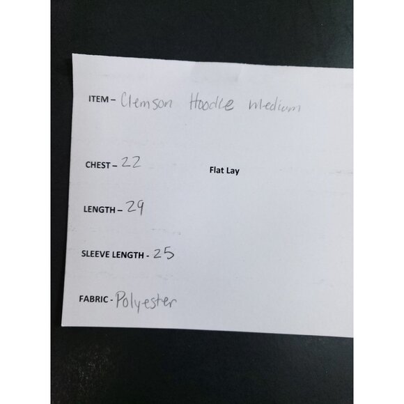 Clemson Tigers Hooded Sweatshirt Men's Size Medium 38/40 Gray - Picture 7 of 8